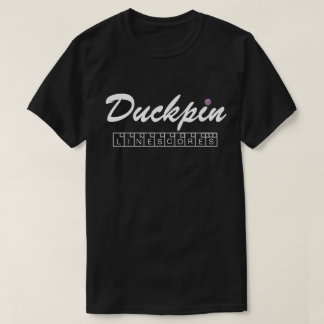 Duckpin Line Scores Black T-Shirt