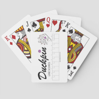 Duckpin Line Scores - Playing Cards