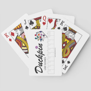 Duckpin Line Scores - Playing Cards