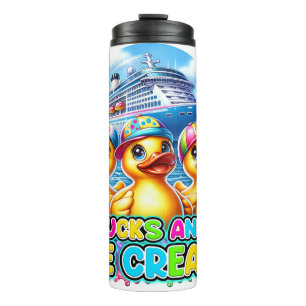 Ducks and Ice Cream Cruise, Cruising Ducks Thermal Tumbler