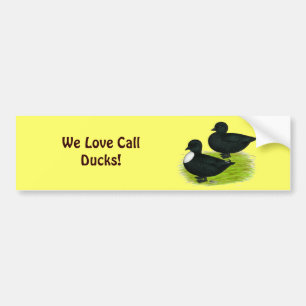 Ducks:  Black Calls Bumper Sticker