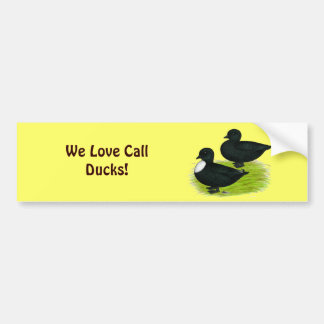 Ducks: Black Calls Bumper Sticker