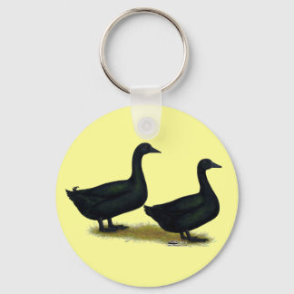 Ducks: Black Cayugas Key Ring