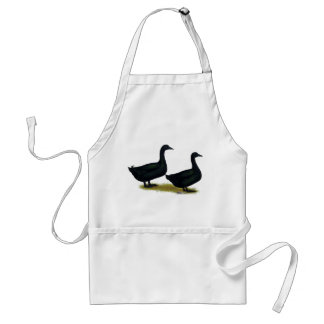 Ducks:  Black Cayugas Standard Apron