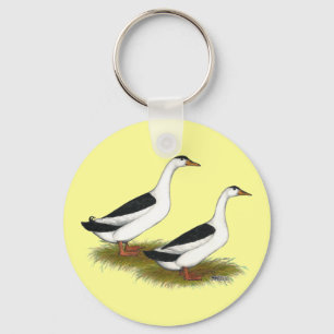 Ducks:  Black Magpies Key Ring