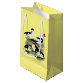 Ducks Black Pied Muscovy Family Small Gift Bag