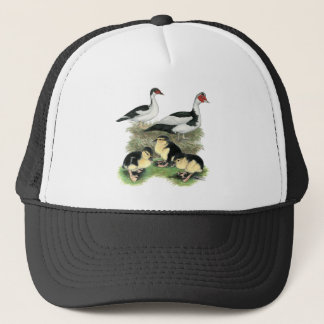 Ducks Black Pied Muscovy Family Trucker Hat