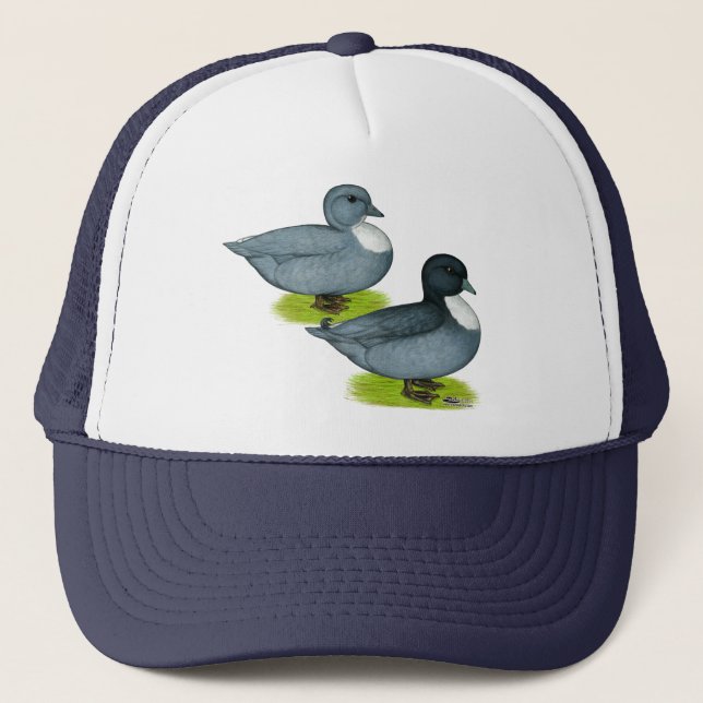 Ducks:  Blue Calls Trucker Hat (Front)