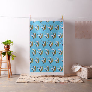 Ducks: Blue Magpies Fabric