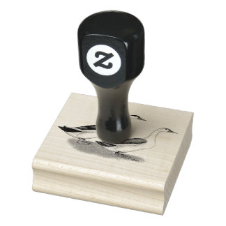 Ducks: Blue Magpies Rubber Stamp