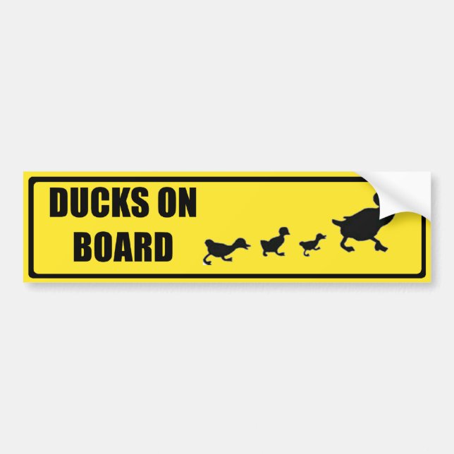 DUCKS BUMPER STICKER (Front)