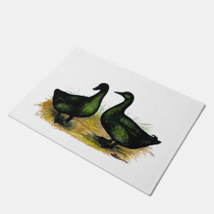 Ducks:  Cayuga Pair Doormat