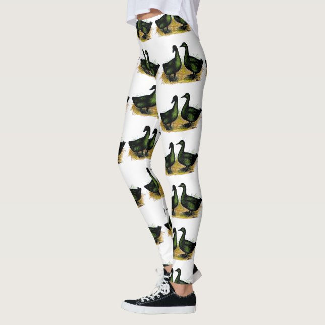 Ducks:  Cayuga Pair Leggings (Left)