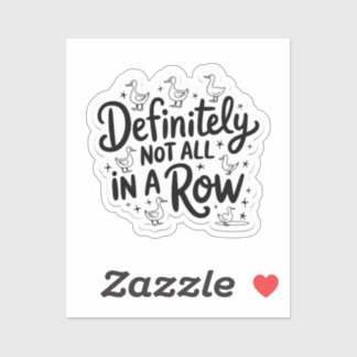 Ducks definitely not all in a row 