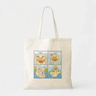 Ducks Doing Cute Things : LOVE Tote Bag