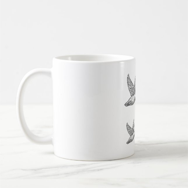 Ducks flying coffee mug (Left)
