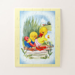 Ducks go swimming jigsaw puzzle