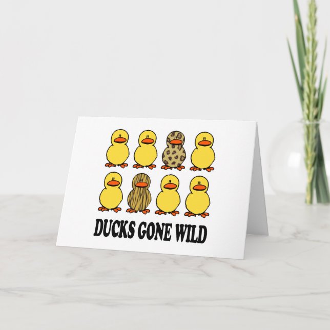 Ducks Gone Wild Card (Front)