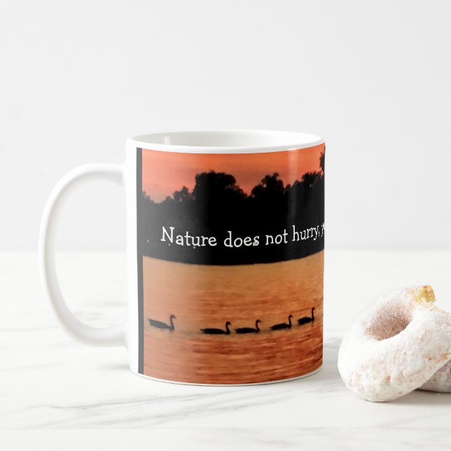 Ducks in a Row - Louisville; Tao Tzu Quote Mug (With Donut)