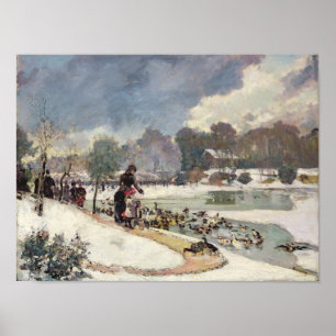 Ducks in the Bois de Boulogne Poster