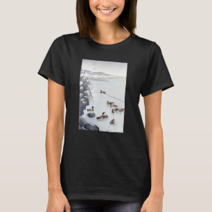 Ducks in the Water by Ohara Koson T-Shirt