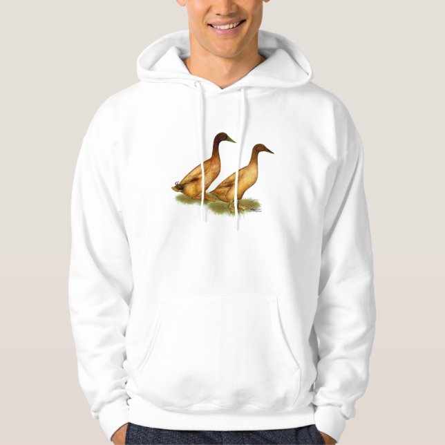 Ducks:  Khaki Campbell Hoodie (Front)