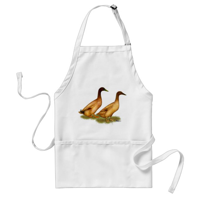 Ducks:  Khaki Campbell Standard Apron (Front)