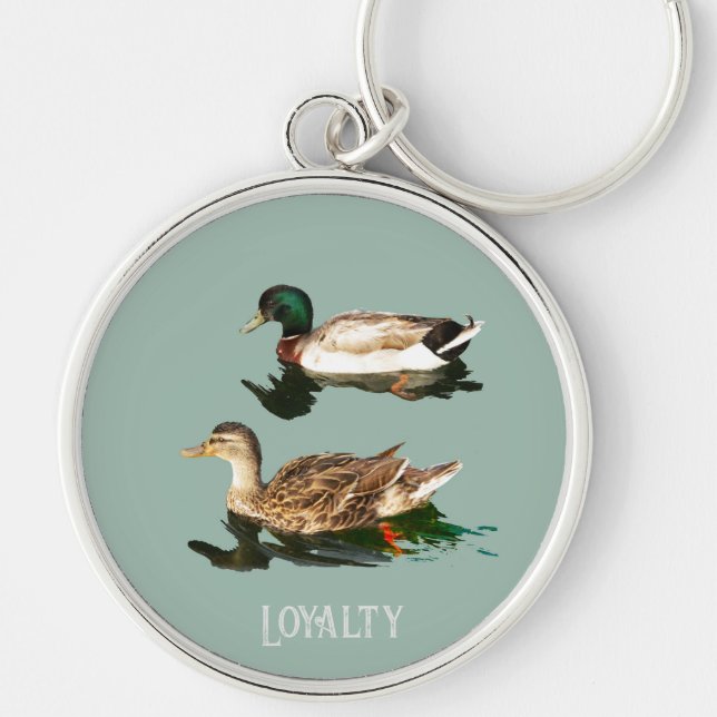 Ducks mallards key ring (Front)
