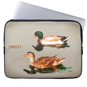 Ducks mallards. Loyalty Laptop Sleeve