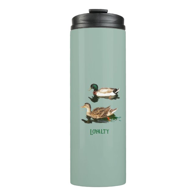 Ducks mallards thermal tumbler (Front)