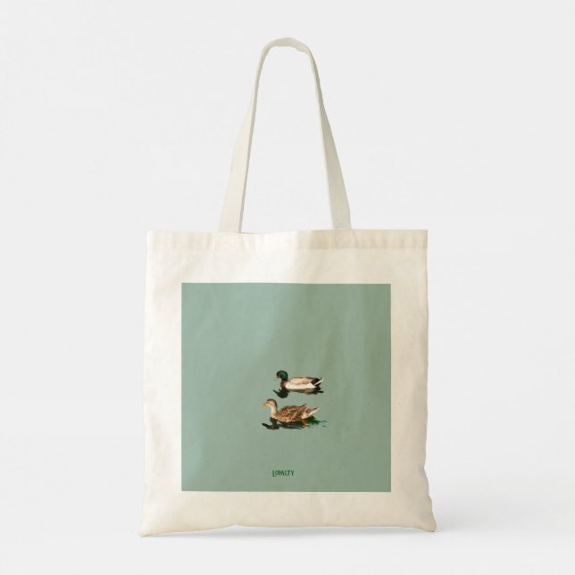 Ducks mallards tote bag (Back)