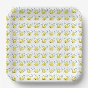 Ducks n Bubbles Paper Plate