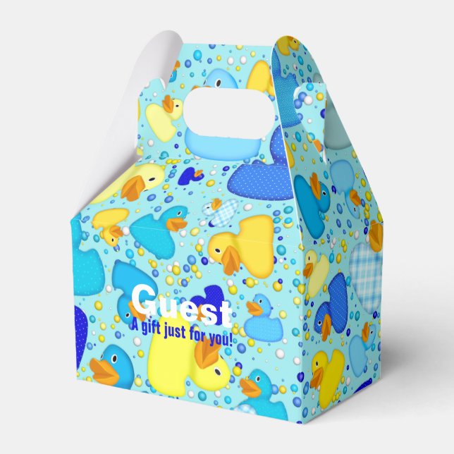 Ducks-n-Dots-Style-3-Blue 1-GABLE FAVOR BOX (Front Side)