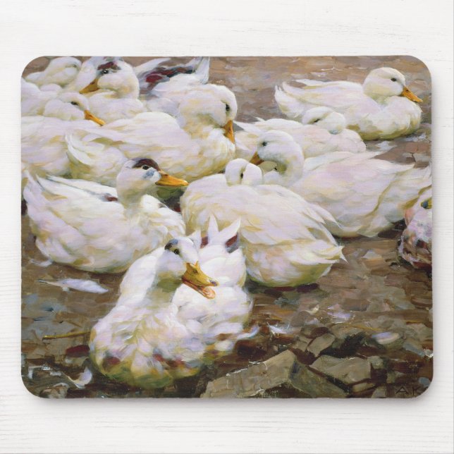 Ducks on a pond mouse pad (Front)