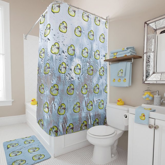Ducks on water shower curtain (Creator Uploaded)
