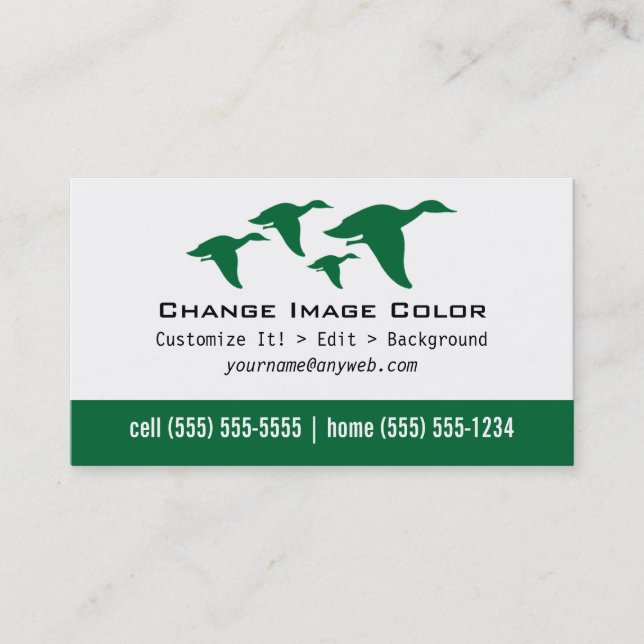 Ducks - Personal Business Card (Front)