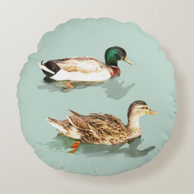 Ducks Round Cushion (Front)