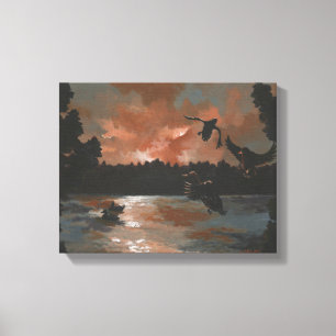 Ducks Settling In Canvas Print
