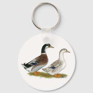 Ducks:  Silver Appleyard Key Ring