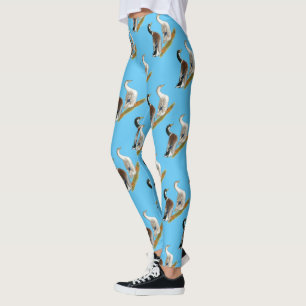 Ducks: Silver Appleyard Leggings