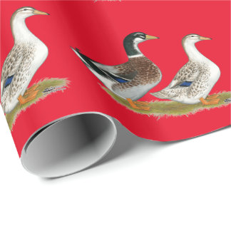 Ducks: Silver Appleyard Wrapping Paper