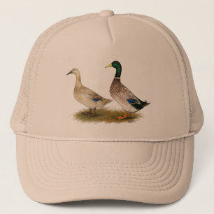 Ducks: Silver Welsh Harlequin Trucker Hat
