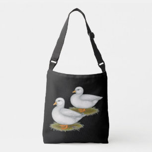 Ducks: White Calls Crossbody Bag