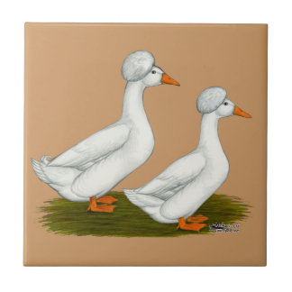 Ducks: White Crested Tile