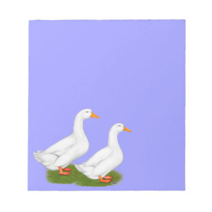 Ducks: White Pekins Notepad