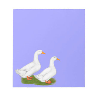 Ducks: White Pekins Notepad