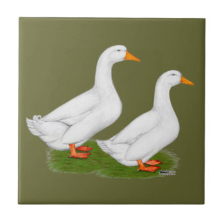 Ducks: White Pekins Tile
