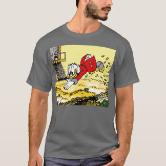 DuckTales Scrooge McDuck Swimming In Cash  T-Shirt