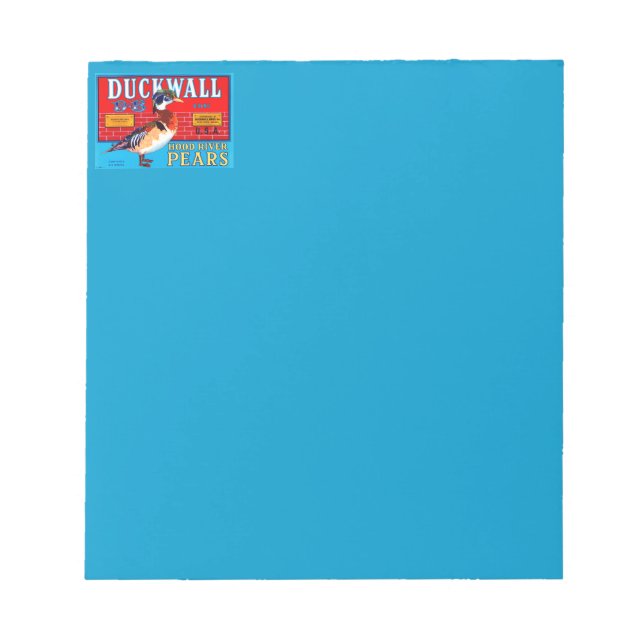 Duckwall Hood River Pears Notepad (Front)
