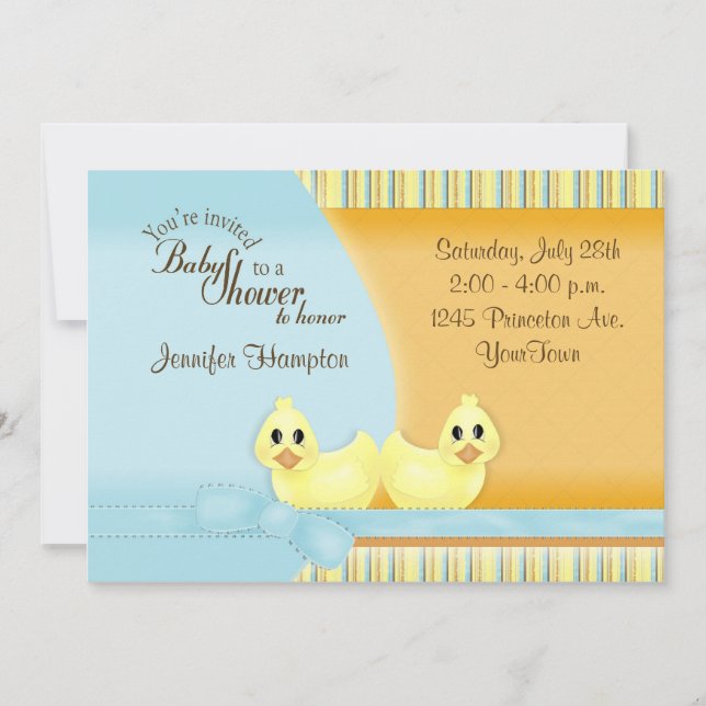 Ducky Baby Shower Invitation (Front)
